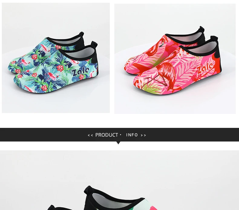 Sapatos de Água Crianças Descalço Rápido-seco Aqua Yoga Meias Meninos Meninas Flamingo Mergulho Natação Sapatos Praia Chinelos 3 Cheap Sapatos de natação
