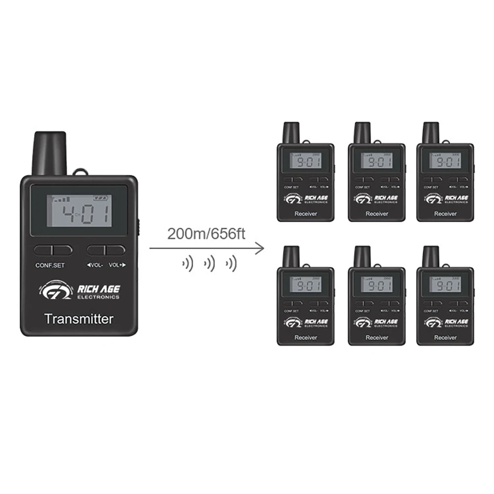 RichiTek RC2401 1 передатчик и приемник для беспроводной системы гида Haji Walking