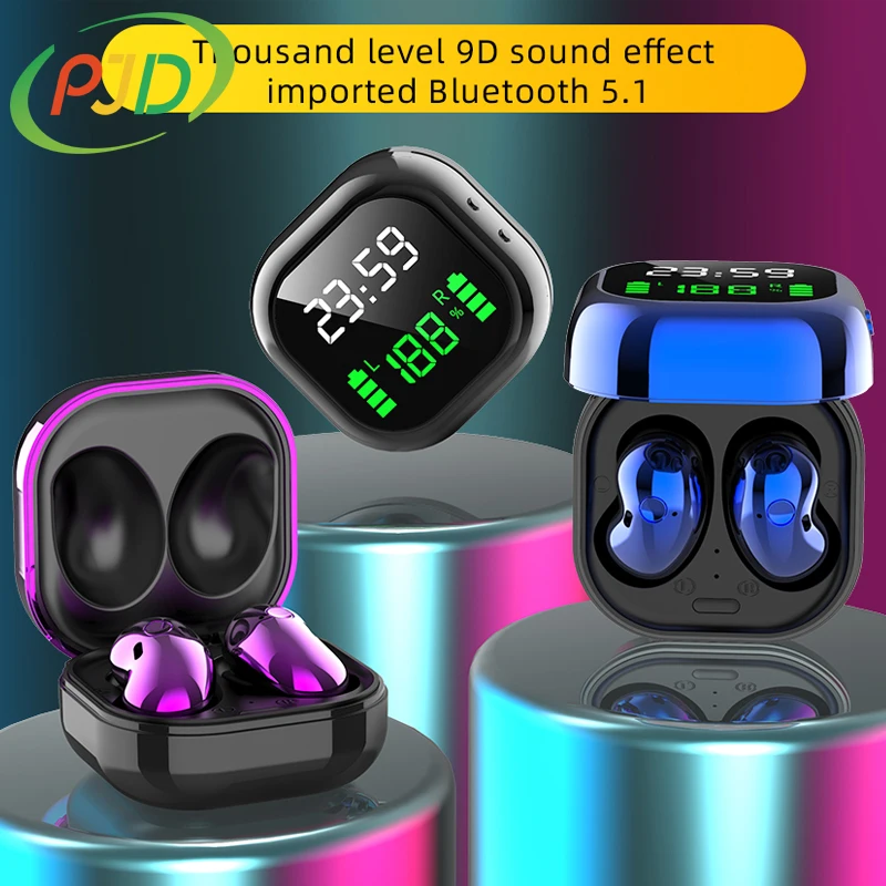Беспроводные наушники PJD 8D Stereo 5 1 Bluetooth с шумоподавлением PK Galaxy Buds для Samsung всех
