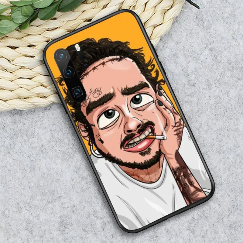 

Singer rapper Post Malone Beerbongs Phone Case For Huawei honor Mate P 10 20 30 40 i 9 8 pro x Lite smart 2019 nova 5t
