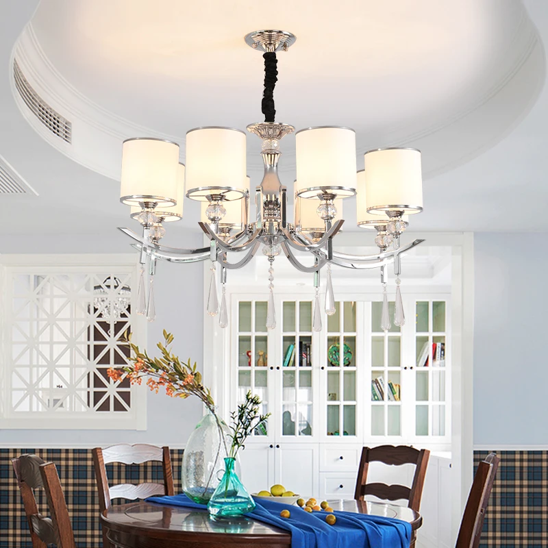 Горячий прямоугольный Хрустальный подвесной светильник большого размера