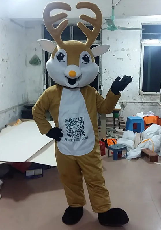 

High Qualit Anime Elk Deer Cospaly Costumes Moose Mascot Costume Adult Hot Sale Moose Carnival Mascotte Fancy Dress Kits