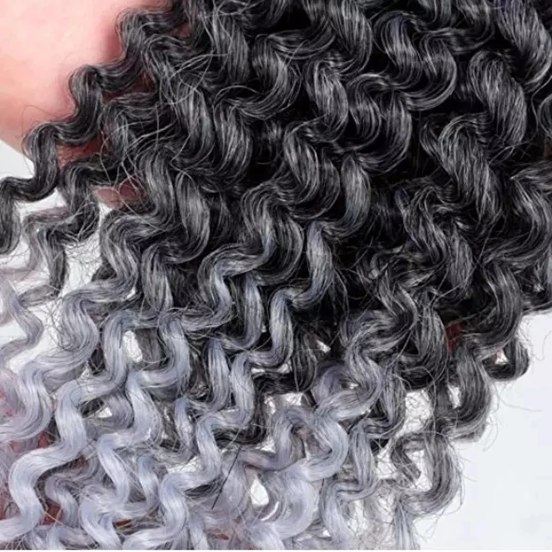 Синтетические волосы Омбре для наращивания marlybob jerry curl jamaican bounce кроше афро