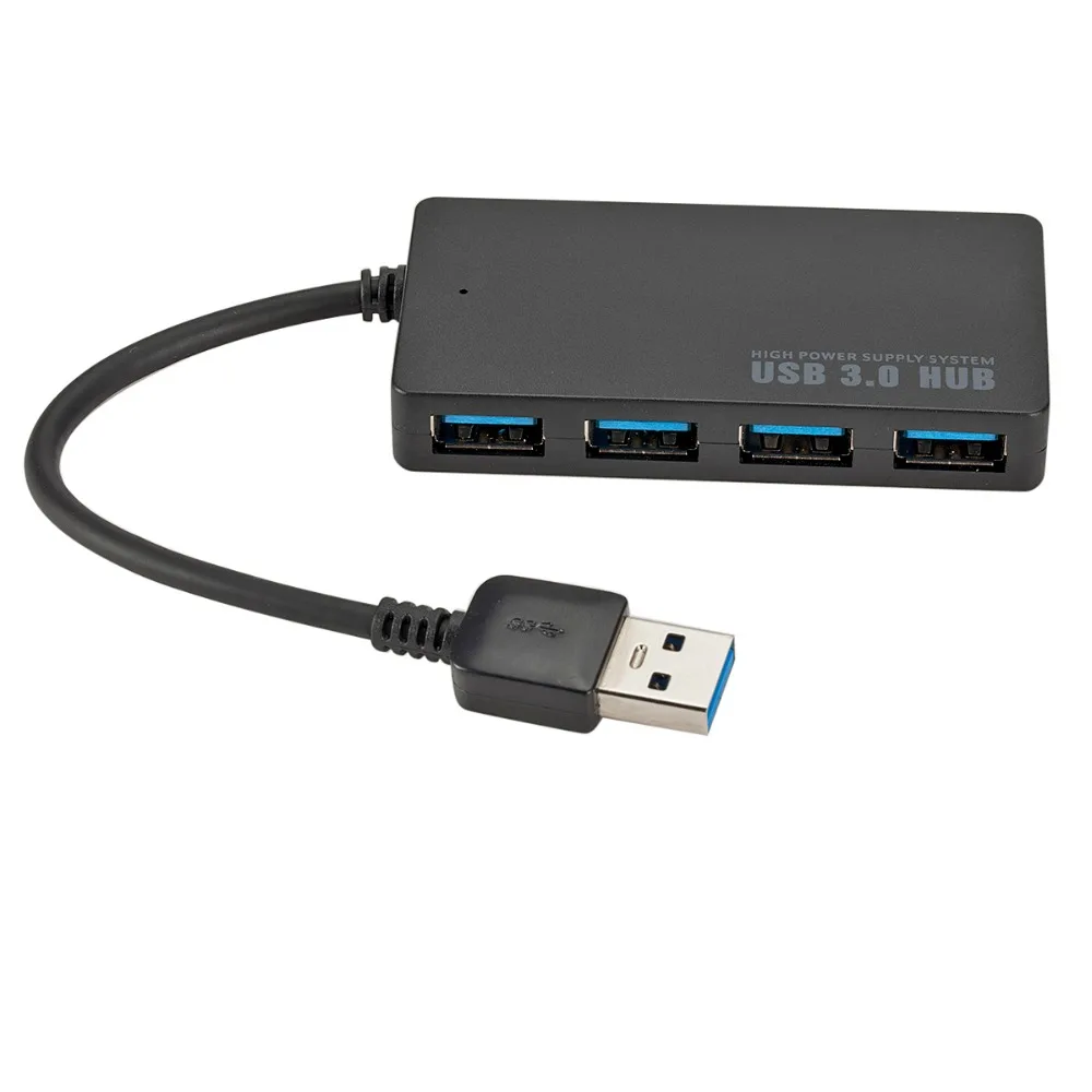 4 порта USB 3,0 концентратор Высокоскоростной разветвитель для настольного ноутбука портативный USB-HUB несколько