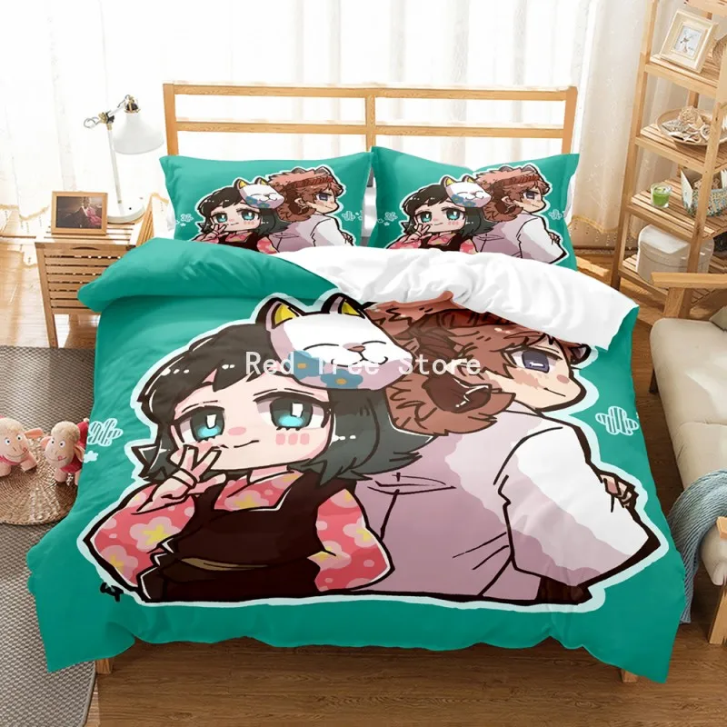 Комплект постельного белья из одеяла и пододеяльника с 3D принтом - купить по