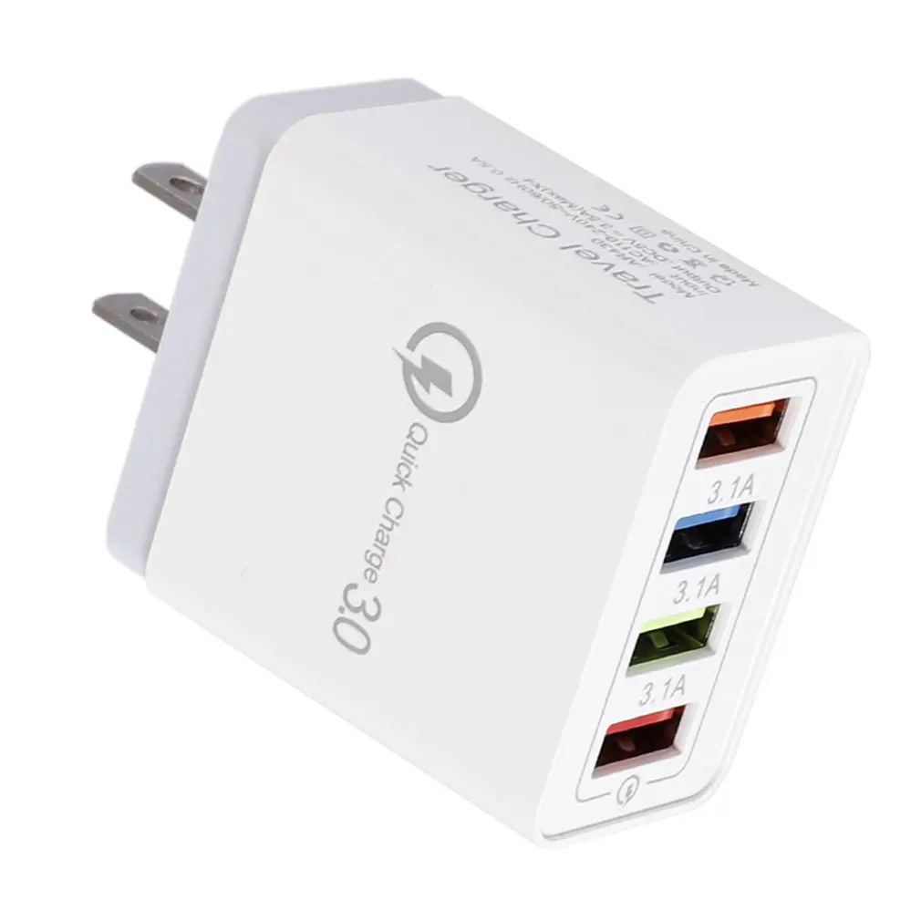 

4 USB Port Bunte Ladegerät Reise Lade Kopf Induktion ladegerät USB Quick Handy Ladegerät Telefon Adapter Craft souvenirs