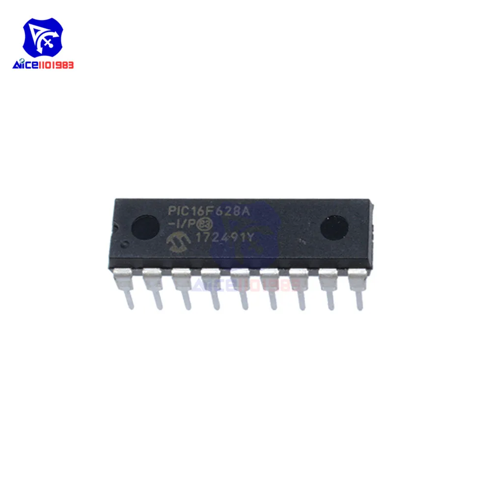 Микроконтроллеры diymore IC 8 битные микроконтроллеры CMOS на базе Flash DIP 18 16/f628a PIC16F 20