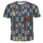 Мультяшные игрушки машинки, футболка, Детская футболка для мальчиков и девочек, детская футболка, детская одежда, Детские топы для мальчиков, футболки