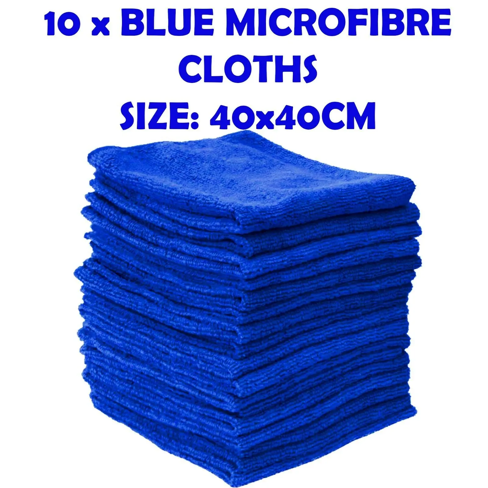 

10 x LARGE MICROFIBRE CLEANING AUTO CAR DETAILING SOFT CLOTHS WASH TOWEL DUSTER