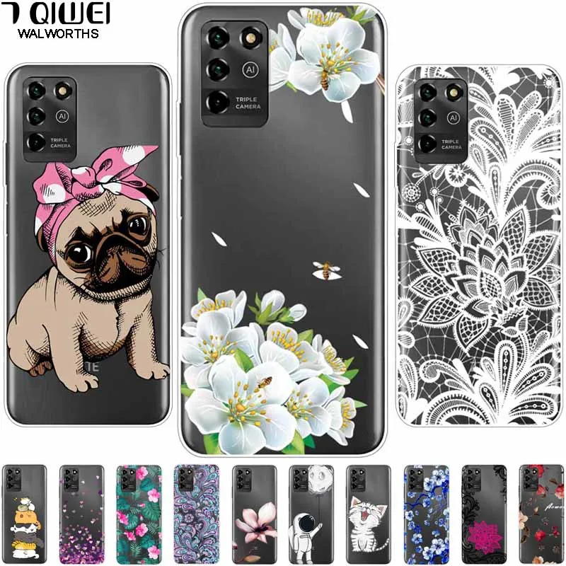 Прозрачный мягкий чехол для ZTE Blade V30 Vita 8030 из ТПУ с принтом снега прозрачный VITA