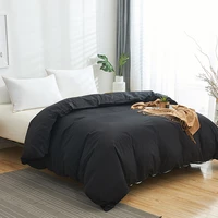 duvet cover solid quilt cover single double king size black comforter cover high quality skin friendly fabric bedding cover