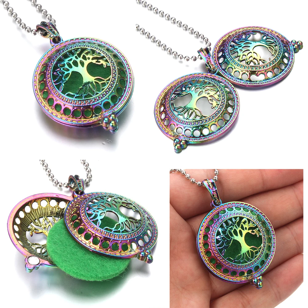 New Aromatherapy Jewelry Aroma Diffuser Necklace Pendant Open Perfume Locket Essential Oils | Украшения и аксессуары