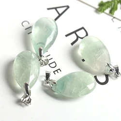 Натуральная подвеска в форме капли Смешанные Подвески - Цвет камня: GREEN  FLUORITE