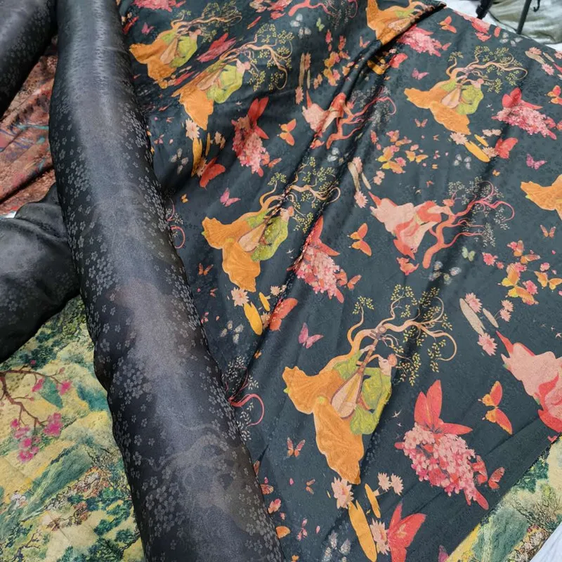 140 широкие Высококачественные шелковые ткани для большего процесса тяжелый шелк