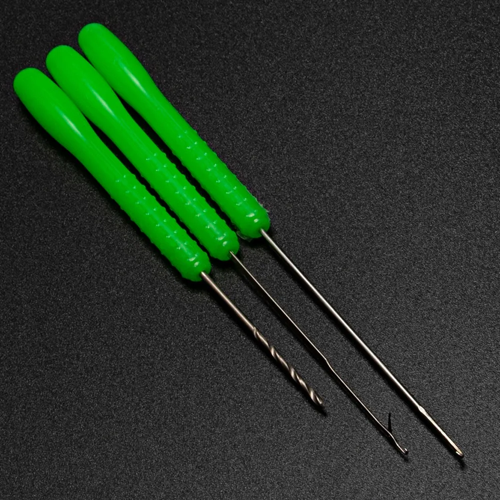 

3pcs/set Baiting Gate Needle Tools Set Carp Fishing Boilie Drill Latch Hooks For Lures Mounting Worms Bait Needle Gear Pesca