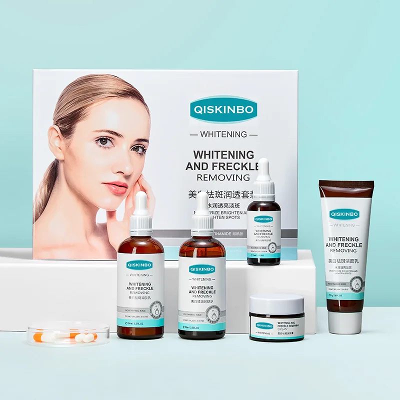 

Whitening face serum Nicotinamide cream Moisturizing 5 pcs skin care set