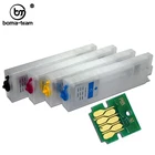 Перезаправляемый картридж без чипа и резервуар для Epson WF-C5290, WF-C5790, WF-C5210, WF-C5710, 1 комплект