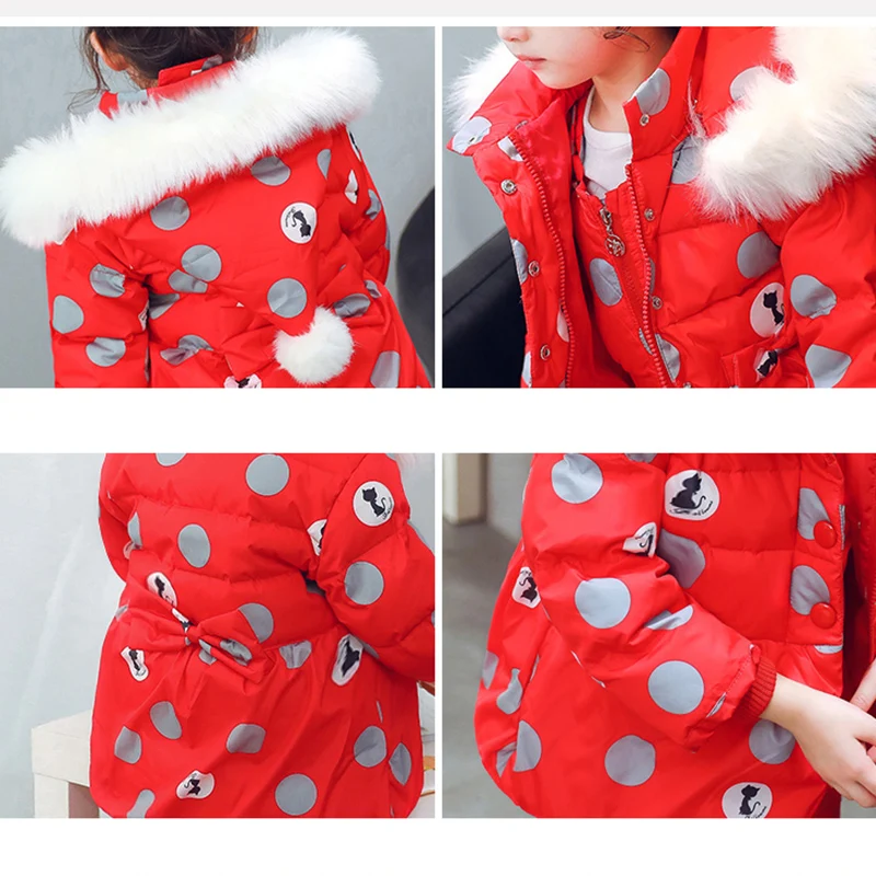 Детский костюм на утином пуху зимний лыжный для мальчиков и девочек-30 градусов