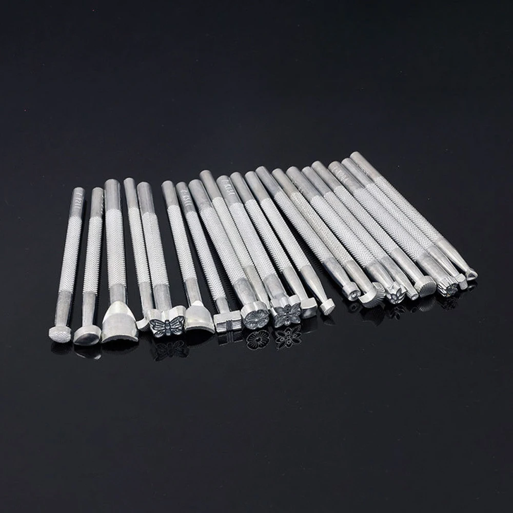 Новые тисненые узоры для работы с кожей инструменты гравировки наборы