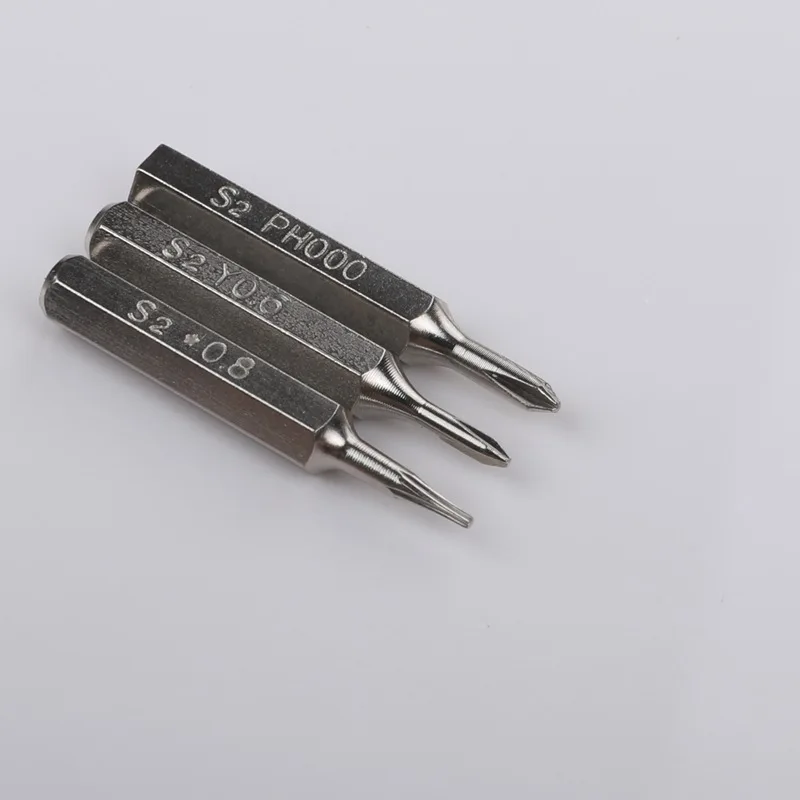 9pcs 4mm Shank Precision Screwdriver Bit Set Mini Torx Phillips Y-type 5-Point PH000 T3 T4 T5 Bits For Watch Glass Laptop | Инструменты