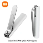 Оригинальные кусачки для ногтей Xiaomi Mijia из нержавеющей стали с крышкой от брызг, триммер, кусачки для ухода за педикюром, профессиональная пилка для ногтей