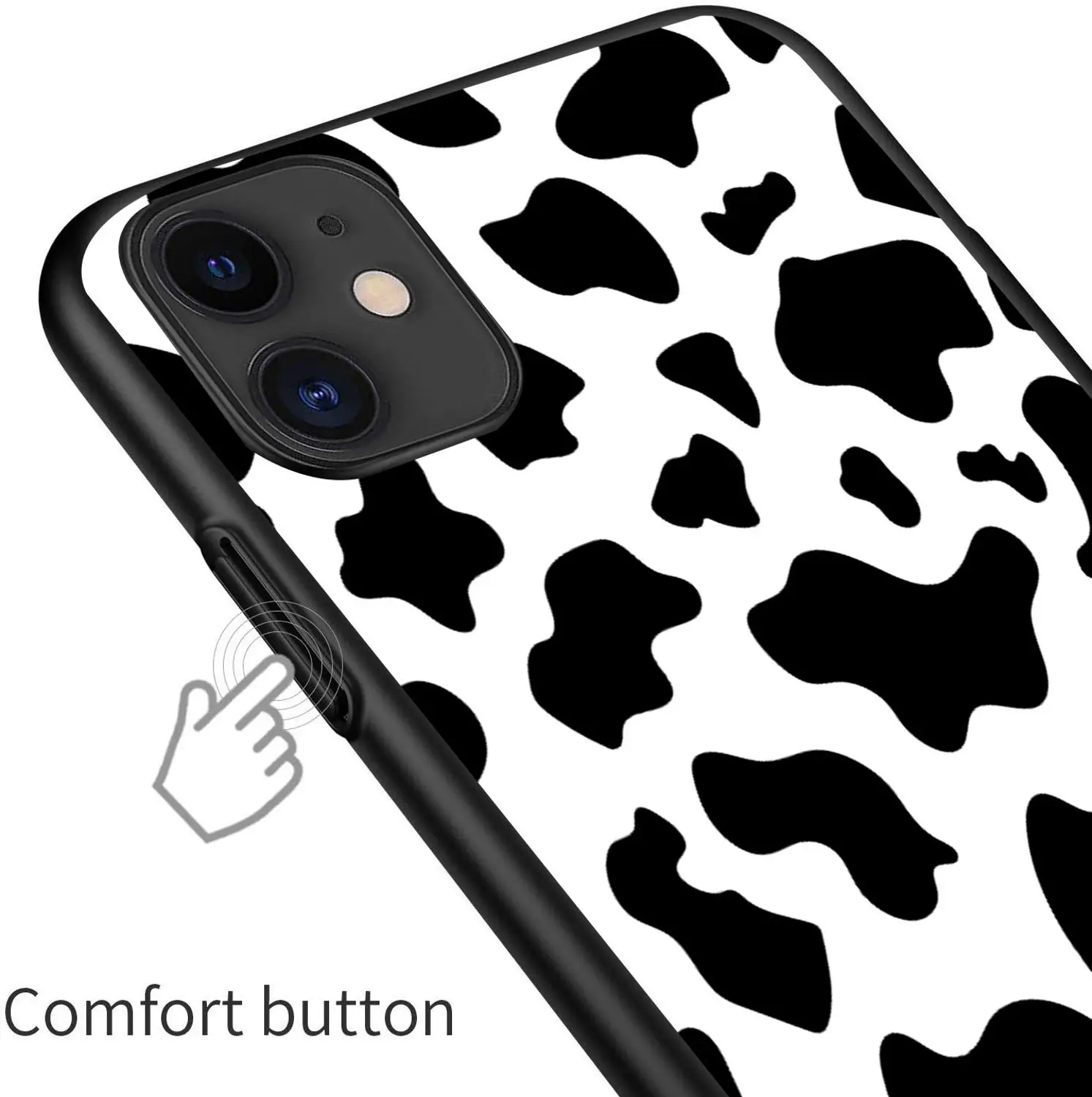 Чехол для телефона с коровьим узором iPhone11 pro max XS MAX XR X/XS 7 8 plus мягкий защитный чехол