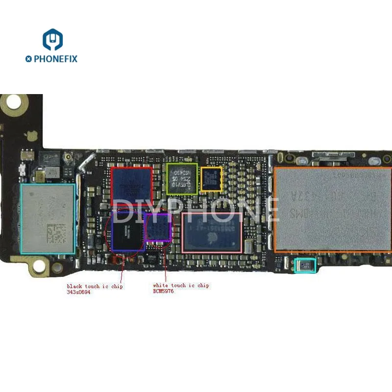 10 шт. белый черный экран управления IC BCM5976 M5500 M2800 M2600 контроллер для iPhone 5S 6P 7P 8 8P X