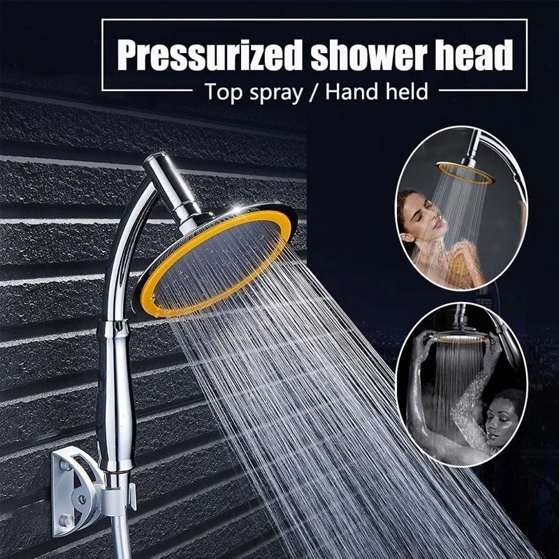 

4/6 Inch Water Saving Super Pressure Rotate 360 Degrees Hand Held Rain Shower Shower Head Bathroom Sprayer