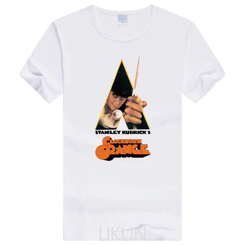

Clockwork Orange Movie 70S Retro Cool Poster Vintage Unisex T Shirt Customize Tee Shirt Print Casual Short