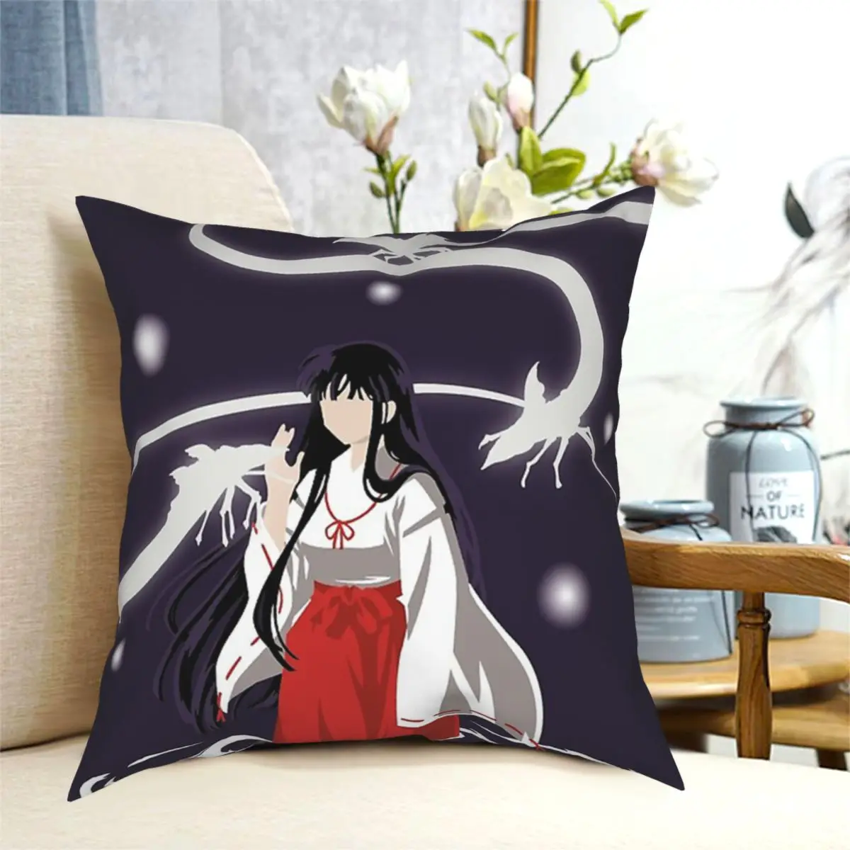Наволочка Kikyo и ее душа декоративная наволочка аниме подушки Inuyasha для гостиной