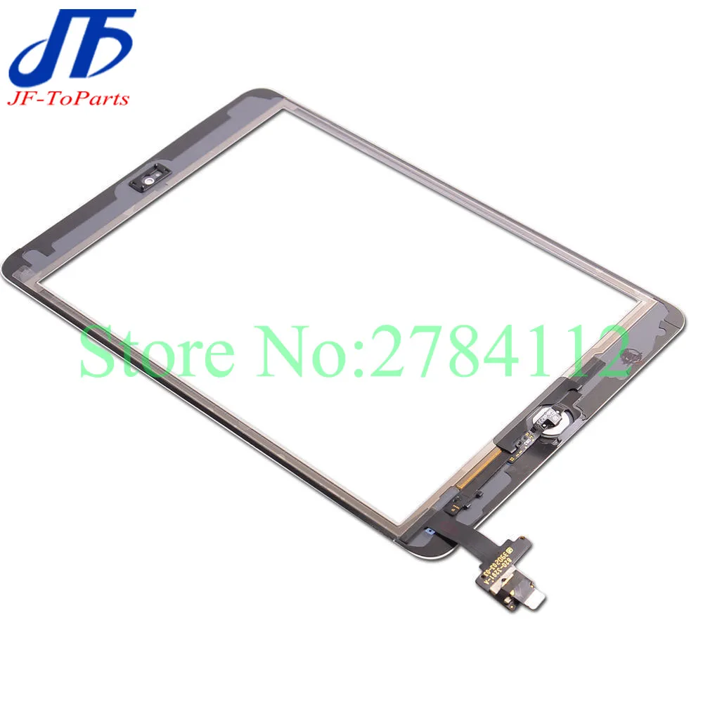 10 шт. Замена для ipad Mini 1 2 mini1 mini2 дигитайзер сенсорный экран с кнопкой home и IC Разъем+ гибкий кабель в сборе