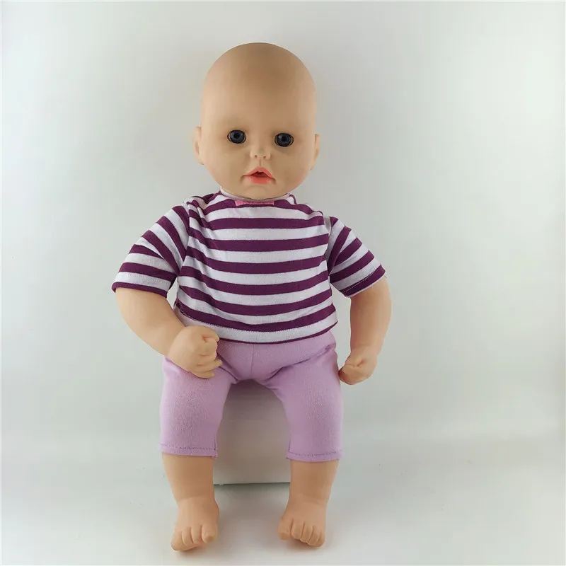 Розовый комбинезон + шапка комплект одежды для куклы подходит 46 см/18 дюймов