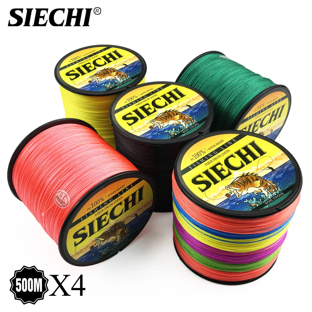 SIECHI 4 Strands 500M Multifilament Fishing Line Japan Material For Accessories Sea Fly | Спорт и развлечения