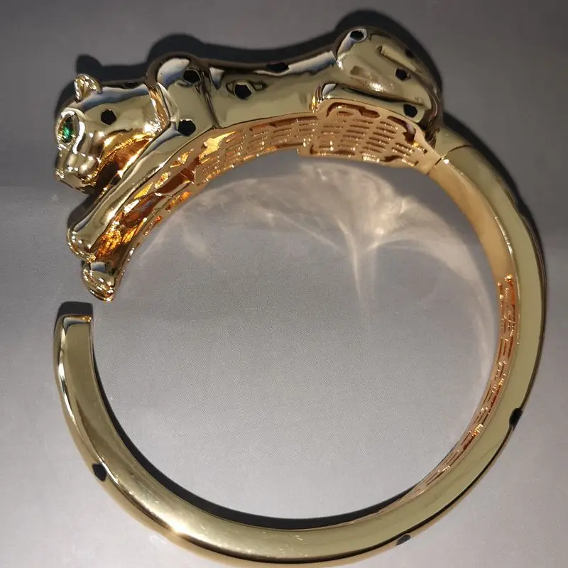 Браслет с леопардовым принтом в виде черных пятен Браслет-манжета пантеры для