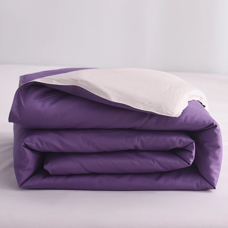 

Cotton Duvet Cover Twin Full Queen King Size Solid Color Quilt Cover 133x72 Twill Material Bedding Cover 200x200