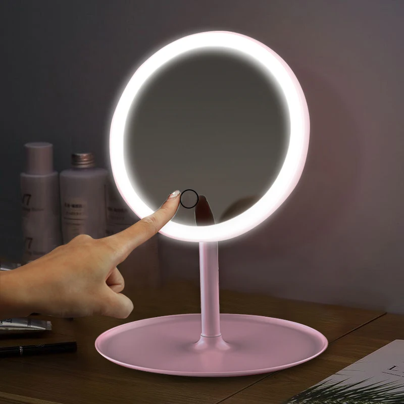 Led Волшебное зеркало для макияжа со светодиодным светильник косметическое