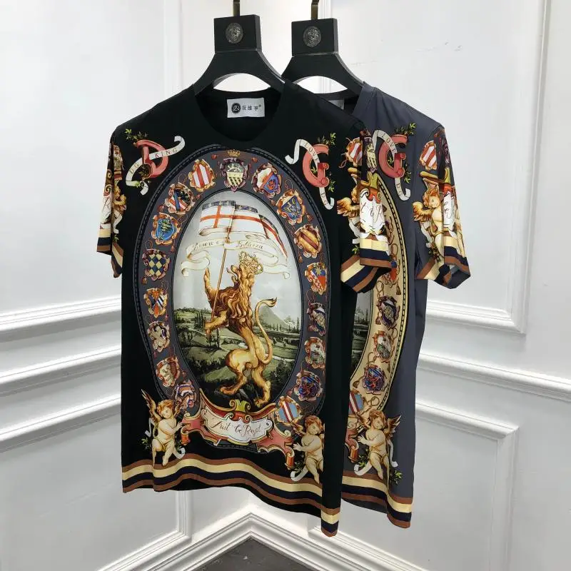 2019 осенне зимняя 19fw Новое поступление Королевская корона лев цветочный принт