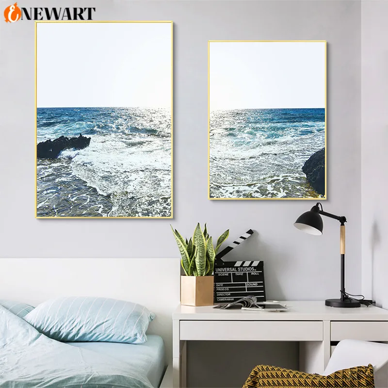 Настенный постер с ландшафтом современное художественное украшение на стену в