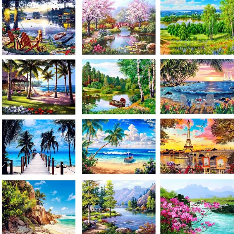 Полностью Круглые бриллианты 5d сделай сам алмазная живопись летняя тропическая