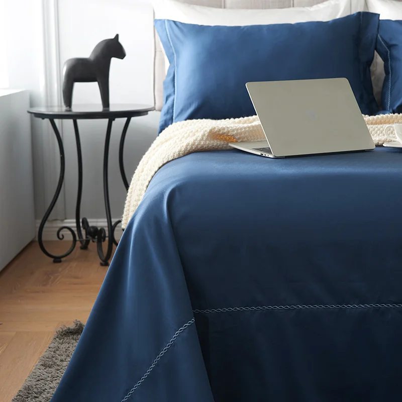 Новинка 3 шт. роскошное постельное белье из египетского хлопка с атласной