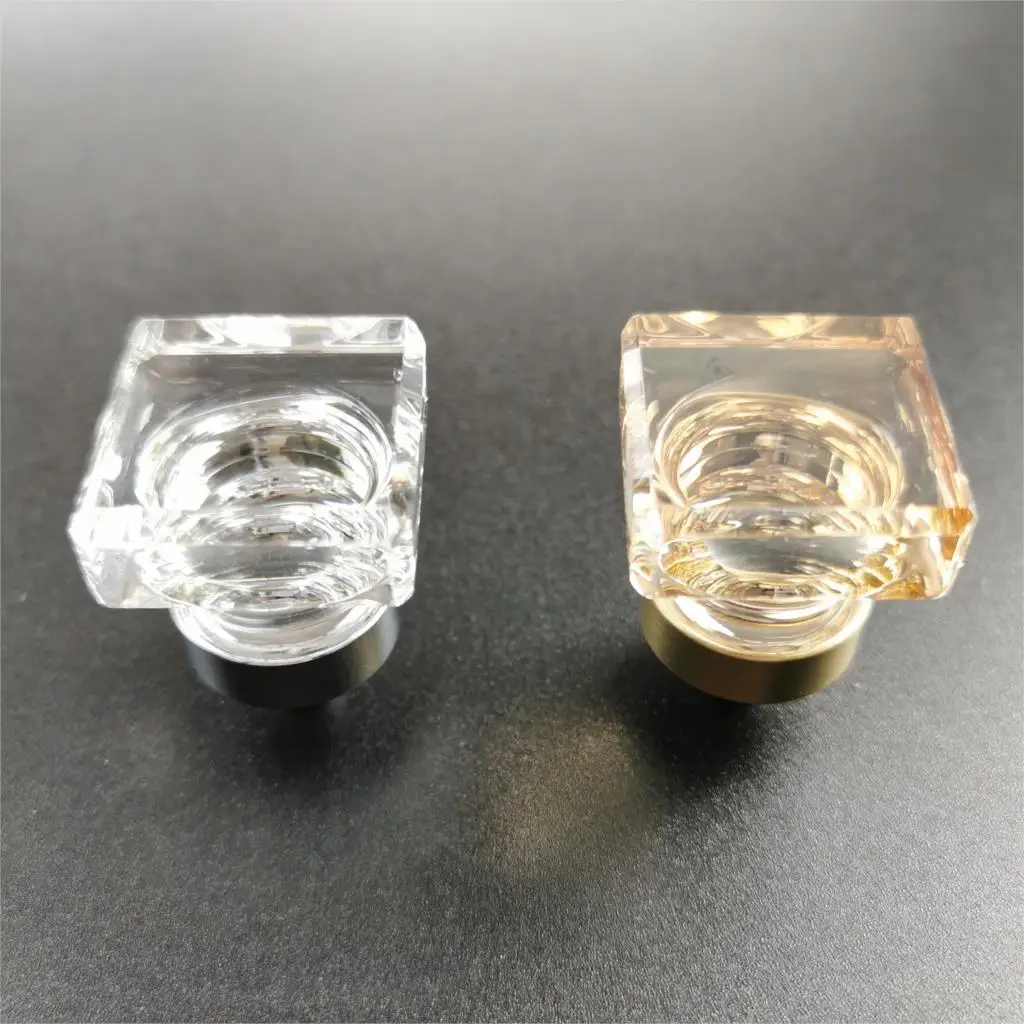 Квадратная кристальная стеклянная ручка прозрачная шкафа и ящика выдвижная