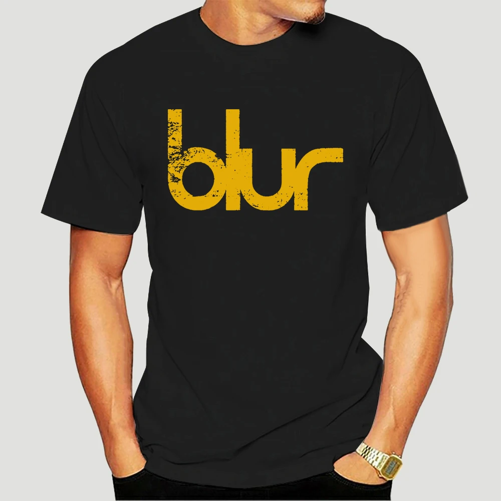 Футболка с надписью Blur Состаренный логотип винтажный Деймон альамбар Новое