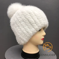 natural mink woven hat winter ladies warm outdoor leisure business luxury authentic princess hat new 2021