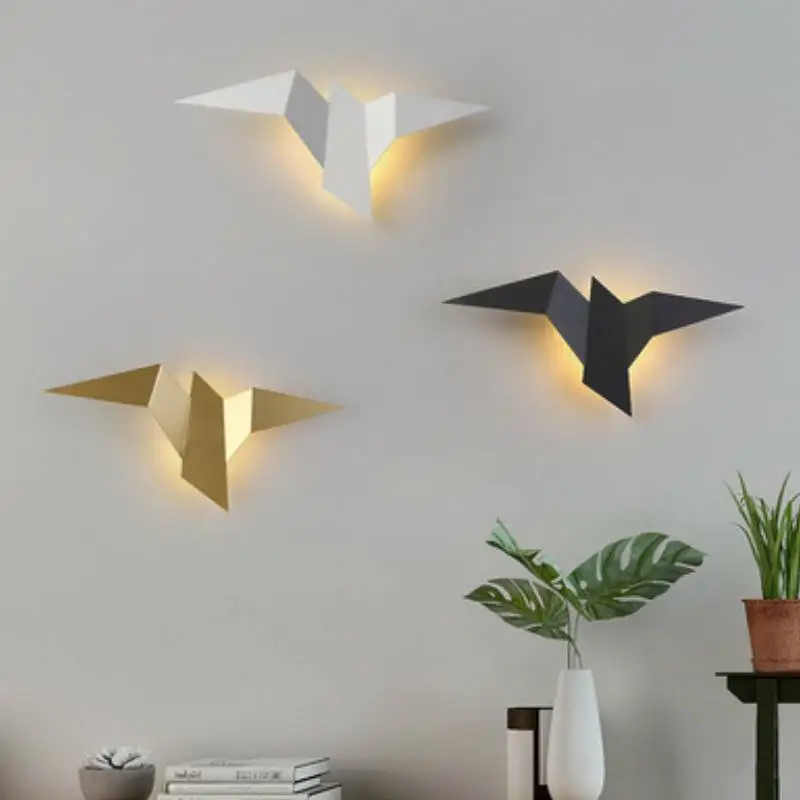 

Nordic LED Wall Lamps Creative Special-Shaped Wall Lamp Bedroom Bedside Decoration Nordic Living Room Corridor Aisle Iron Light