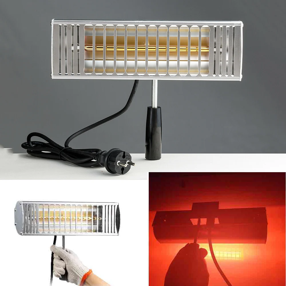Ручная инфракрасная лампа для краски автомобиля 1000 Вт инструменты сушки и