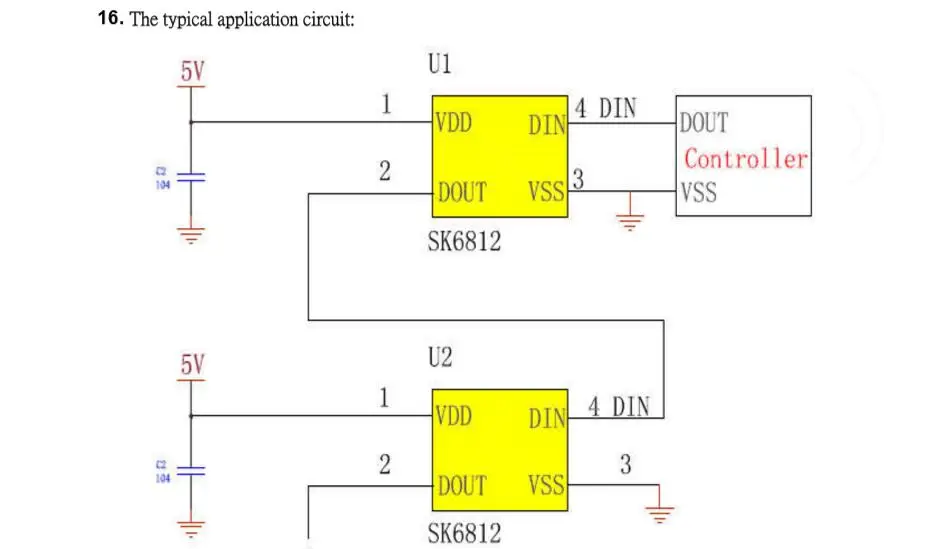 1000 шт. SK6812 WS2812B светодиодный чип WS2812 IC в светодиодный чип SMD 5050 RGB для полосы экрана DC5V индивидуально адресуемый