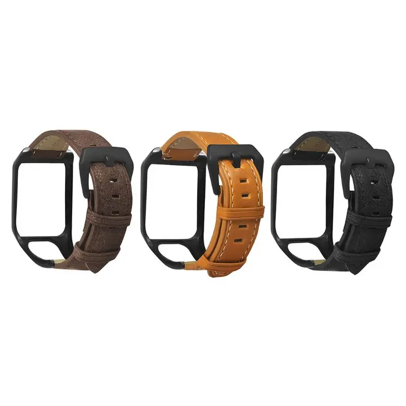 

Ремешок из натуральной кожи для часов tomtom Runner 2 3/Spark 3 2