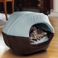 winter cat dog bed house foldable soft warm animal puppy cave sleeping mat pad nest kennel pet supplies g10