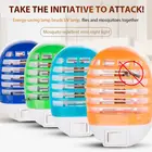 Электрическая ловушка для комаров, домашний прибор для уничтожения насекомых, бесшумная ультрафиолетовая лампа Против мух, с вилкой Стандарта США и ЕС