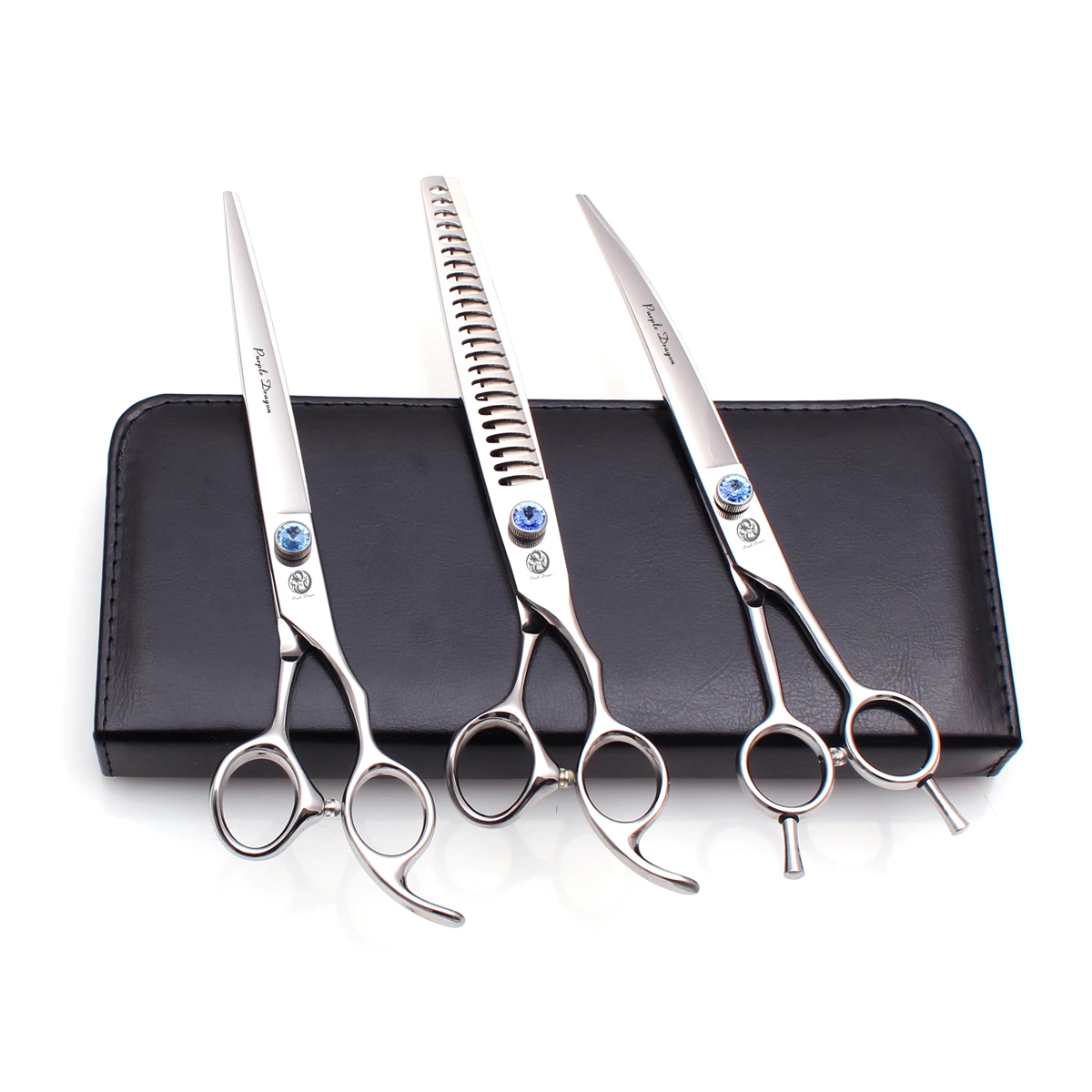 Pet Scissors Purple Dragon Brand 8&quot Japanese 440C Professional Thinning Shears 3004# Dog Hair Set Add Bag | Красота и здоровье